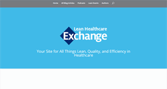 Desktop Screenshot of leanhealthcareexchange.com