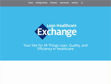 Tablet Screenshot of leanhealthcareexchange.com